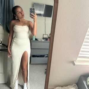 oh polly white dress